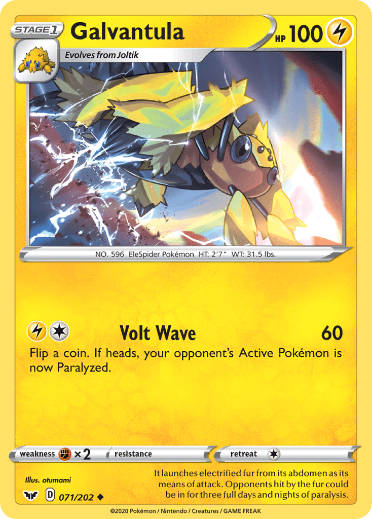 Galvantula (071/202) [Sword & Shield: Base Set] Pokemon Single Pokémon  | Multizone: Comics And Games