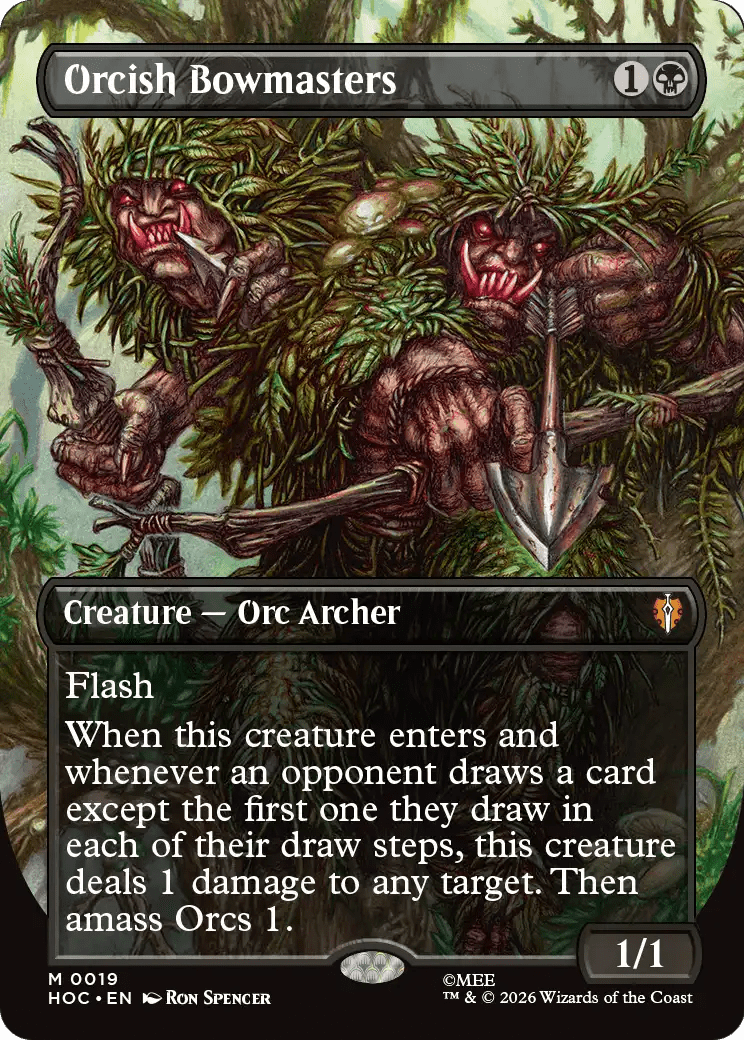 Orcish Bowmasters (Borderless) [The Hobbit: Eternal-Legal] MTG Single Magic: The Gathering  | Multizone: Comics And Games