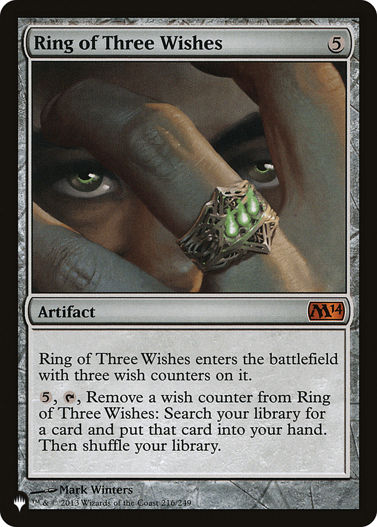 Ring of Three Wishes [The List] MTG Single Magic: The Gathering  | Multizone: Comics And Games