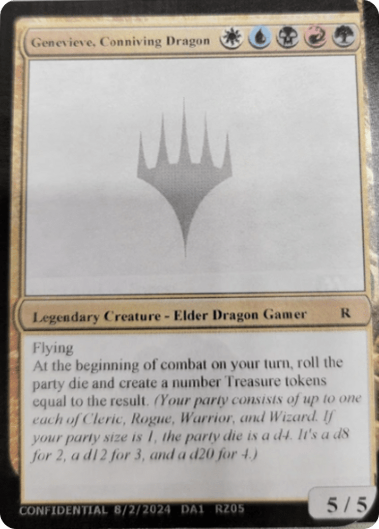 Genevieve, Conniving Dragon [Unknown Event] MTG Single Magic: The Gathering  | Multizone: Comics And Games