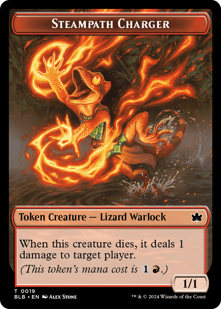 Treasure // Steampath Charger Double-Sided Token [Bloomburrow Tokens] MTG Single Magic: The Gathering  | Multizone: Comics And Games