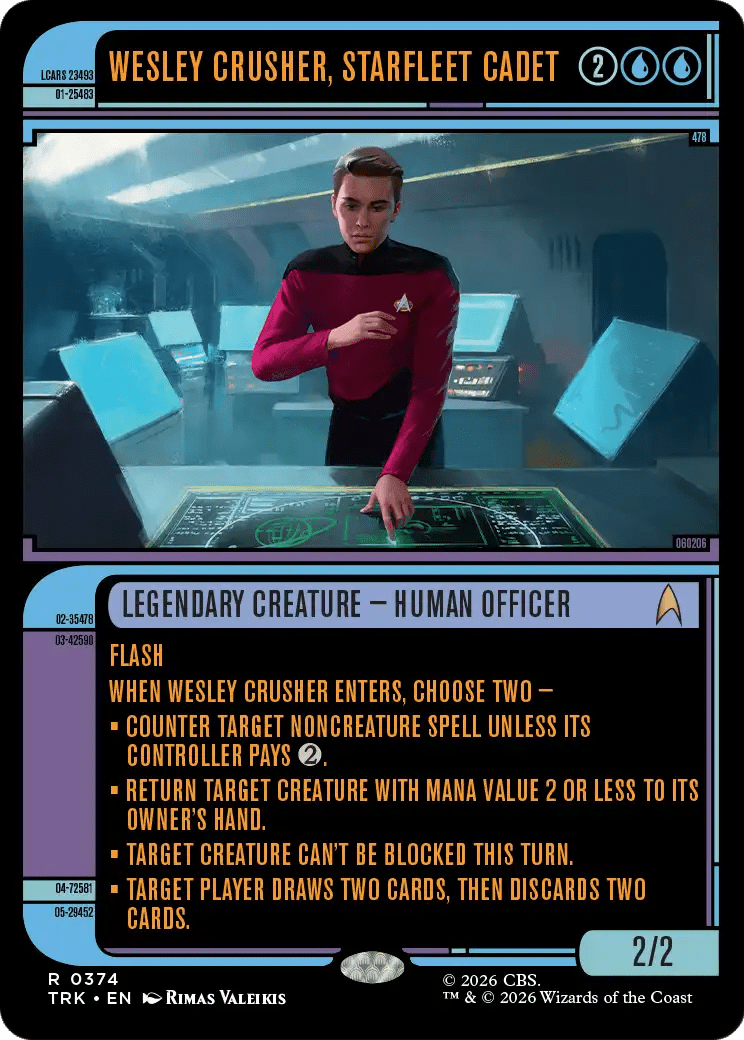 Wesley Crusher, Starfleet Cadet (Showcase) [Star Trek] MTG Single Magic: The Gathering  | Multizone: Comics And Games