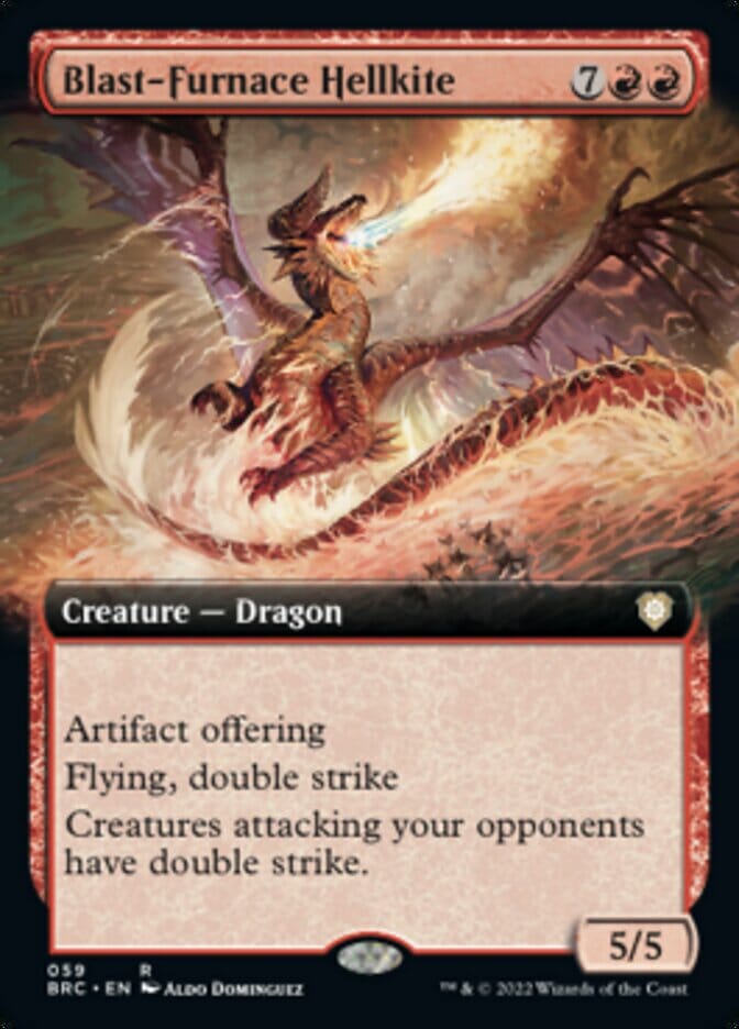 Blast-Furnace Hellkite (Extended Art) [The Brothers' War Commander] MTG Single Magic: The Gathering  | Multizone: Comics And Games