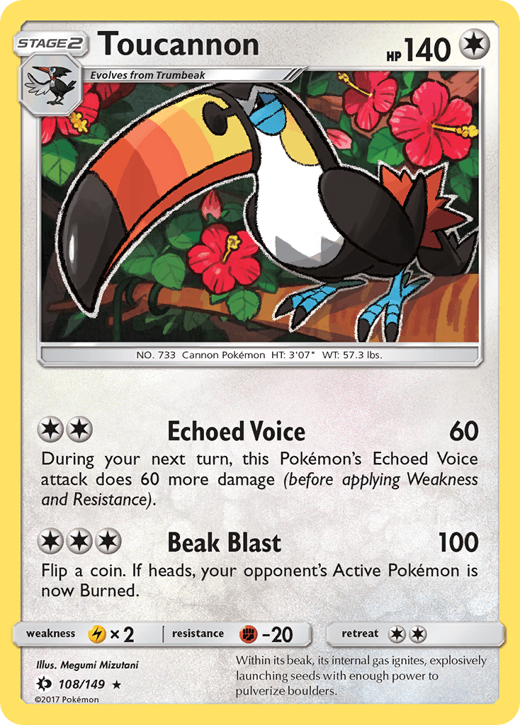 Toucannon (108/149) [Sun & Moon: Base Set] Pokemon Single Pokémon  | Multizone: Comics And Games