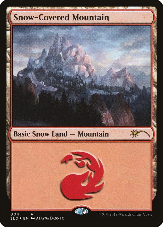 Snow-Covered Mountain (004) [Secret Lair Drop Series] MTG Single Magic: The Gathering  | Multizone: Comics And Games