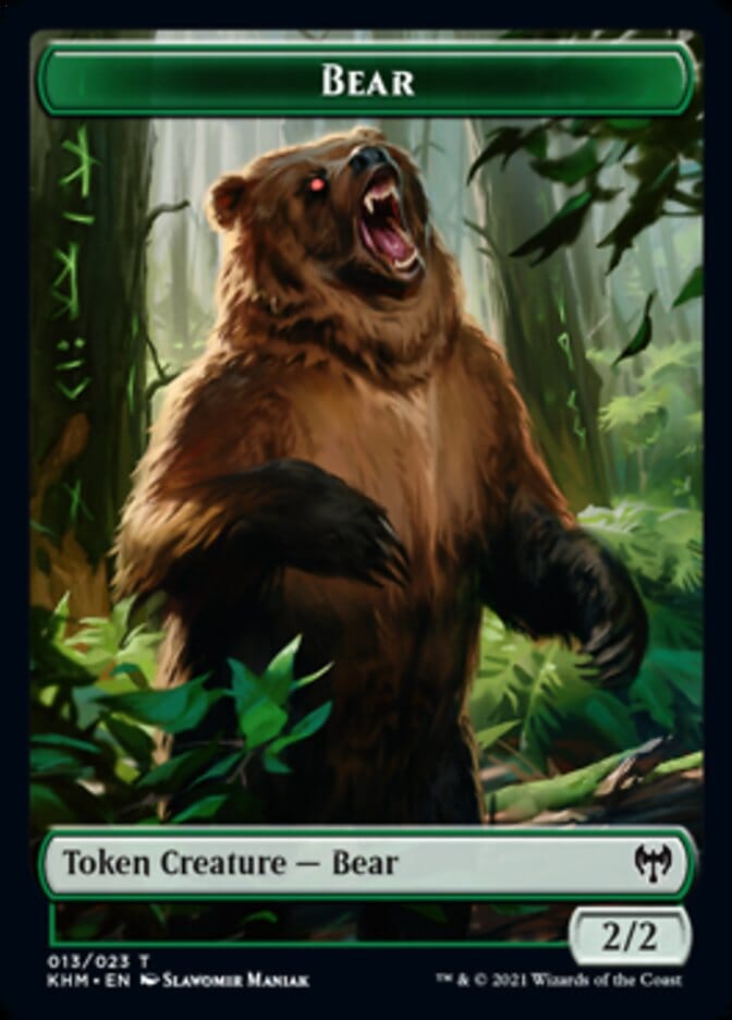 Bear Token [Kaldheim Tokens] MTG Single Magic: The Gathering  | Multizone: Comics And Games