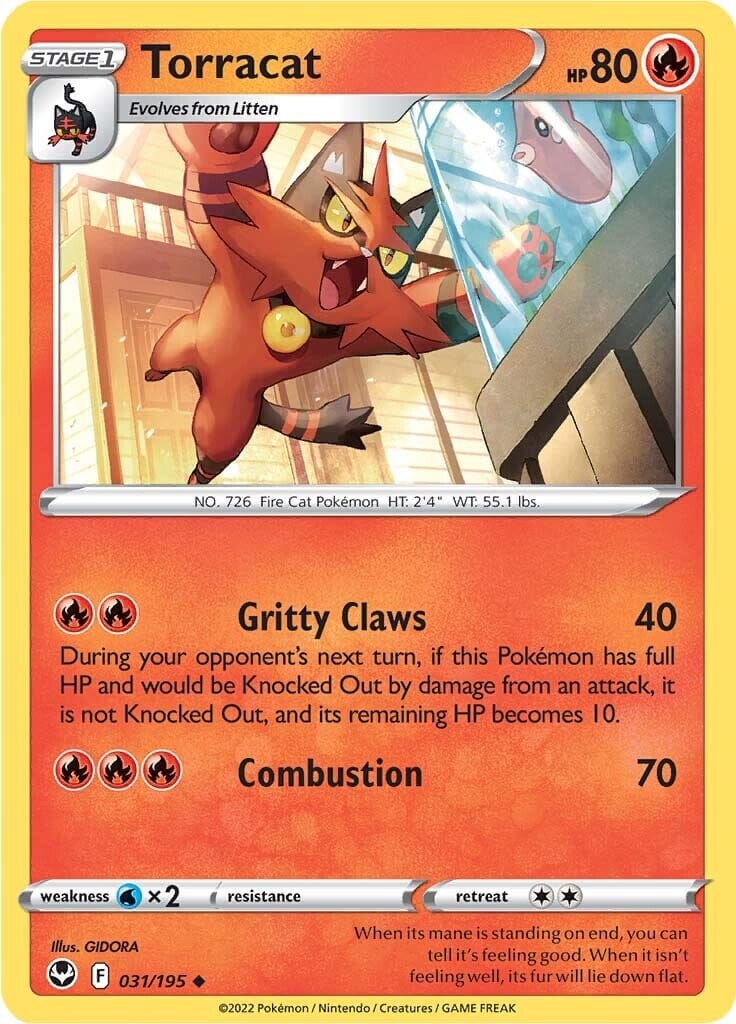 Torracat (031/195) [Sword & Shield: Silver Tempest] Pokemon Single Pokémon  | Multizone: Comics And Games