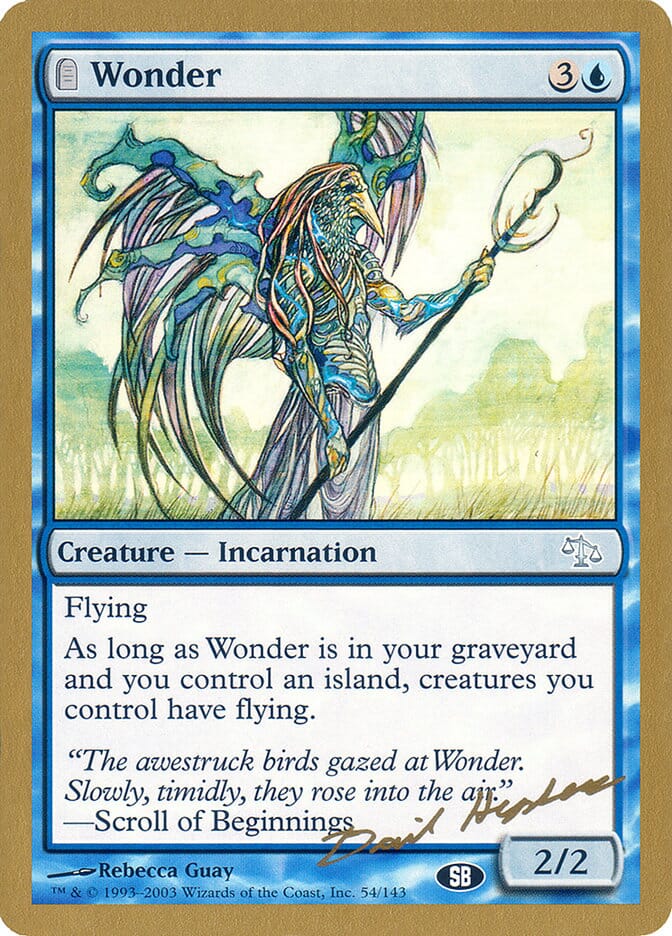 Wonder (Dave Humpherys) (SB) [World Championship Decks 2003] MTG Single Magic: The Gathering  | Multizone: Comics And Games
