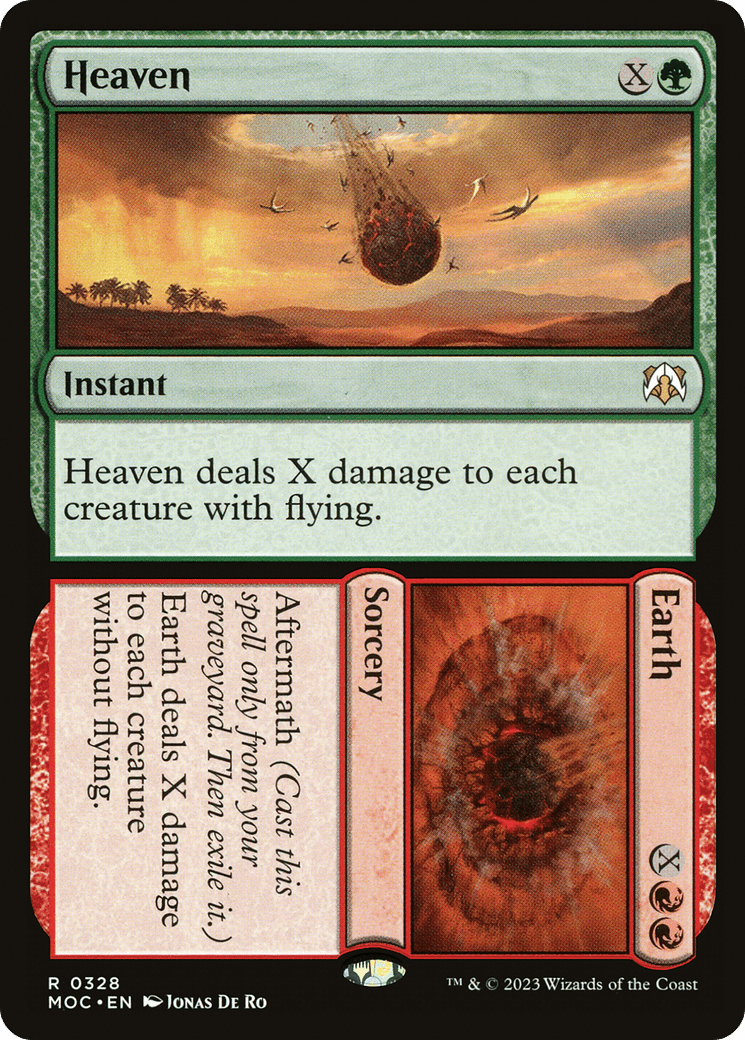 Heaven // Earth [March of the Machine Commander] MTG Single Magic: The Gathering  | Multizone: Comics And Games