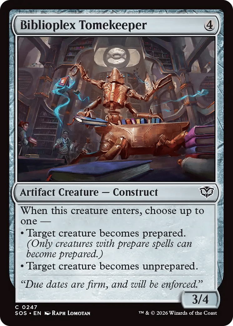 Biblioplex Tomekeeper [Secrets of Strixhaven] MTG Single Magic: The Gathering  | Multizone: Comics And Games