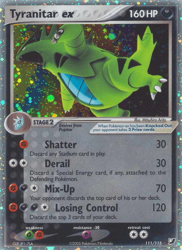 Tyranitar ex (111/115) [EX: Unseen Forces] Pokemon Single Pokémon  | Multizone: Comics And Games