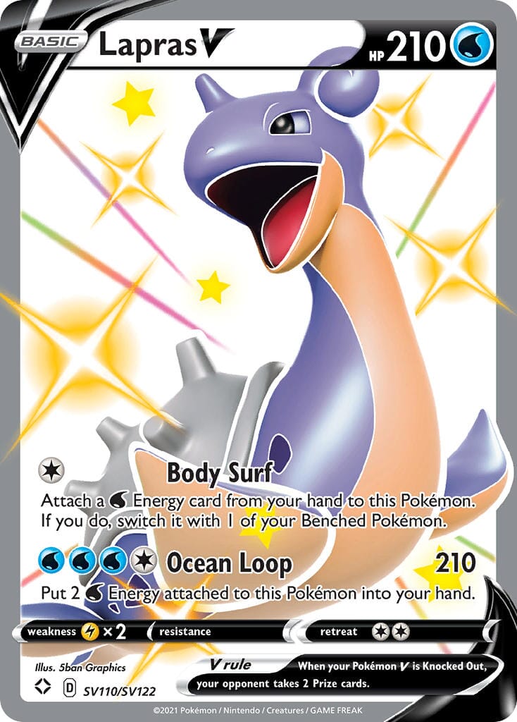 Lapras V (SV110/SV122) [Sword & Shield: Shining Fates] Pokemon Single Pokémon  | Multizone: Comics And Games