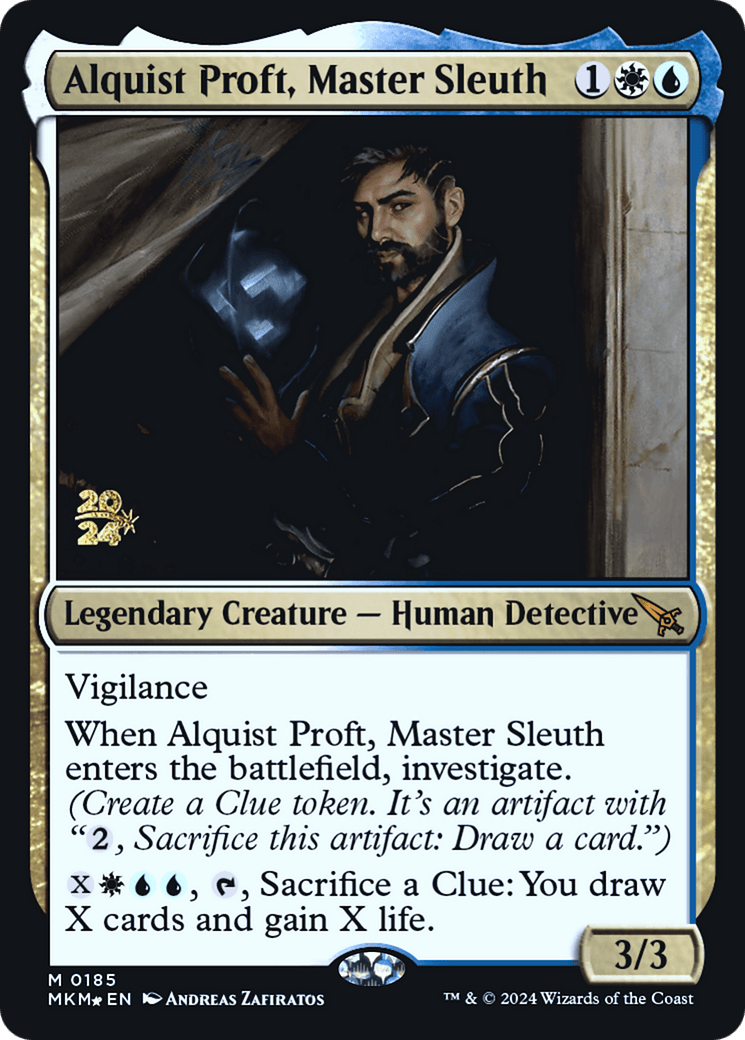 Alquist Proft, Master Sleuth [Murders at Karlov Manor Prerelease Promos] MTG Single Magic: The Gathering  | Multizone: Comics And Games