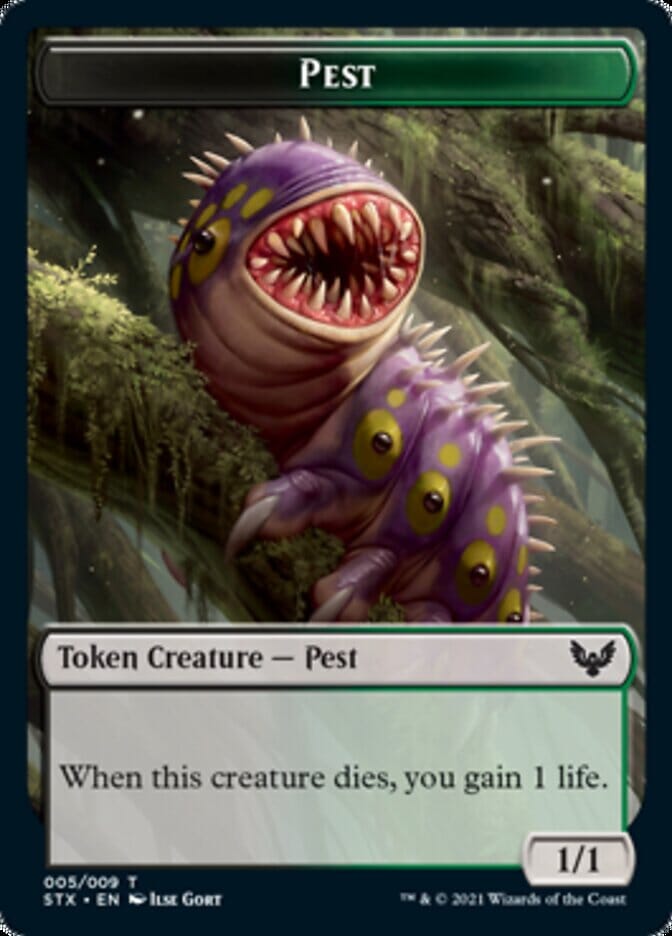 Inkling // Pest Double-Sided Token [Strixhaven: School of Mages Tokens] MTG Single Magic: The Gathering  | Multizone: Comics And Games