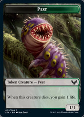 Inkling // Pest Double-Sided Token [Strixhaven: School of Mages Tokens] MTG Single Magic: The Gathering  | Multizone: Comics And Games