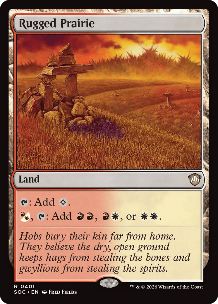 Rugged Prairie [Secrets of Strixhaven Commander] MTG Single Magic: The Gathering  | Multizone: Comics And Games
