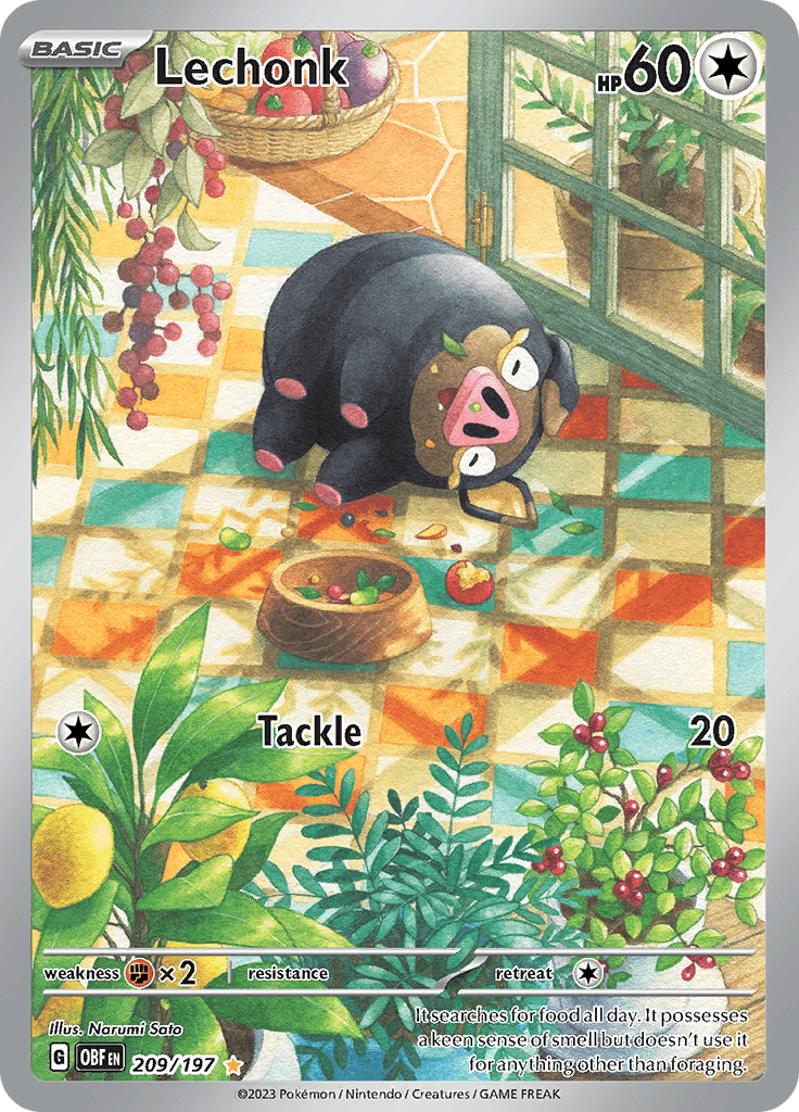 Lechonk (209/197) [Scarlet & Violet: Obsidian Flames] Pokemon Single Pokémon  | Multizone: Comics And Games