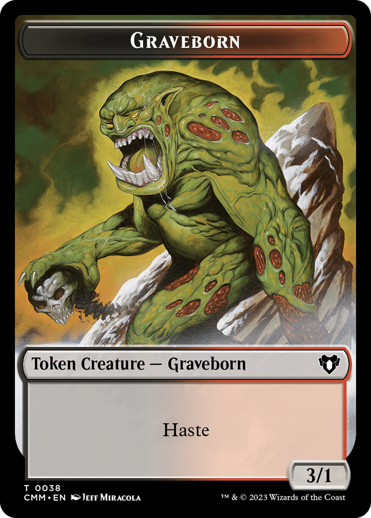 Spirit (0010) // Graveborn Double-Sided Token [Commander Masters Tokens] MTG Single Magic: The Gathering  | Multizone: Comics And Games