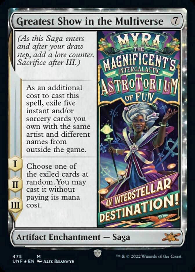 Greatest Show in the Multiverse (Galaxy Foil) [Unfinity] MTG Single Magic: The Gathering  | Multizone: Comics And Games