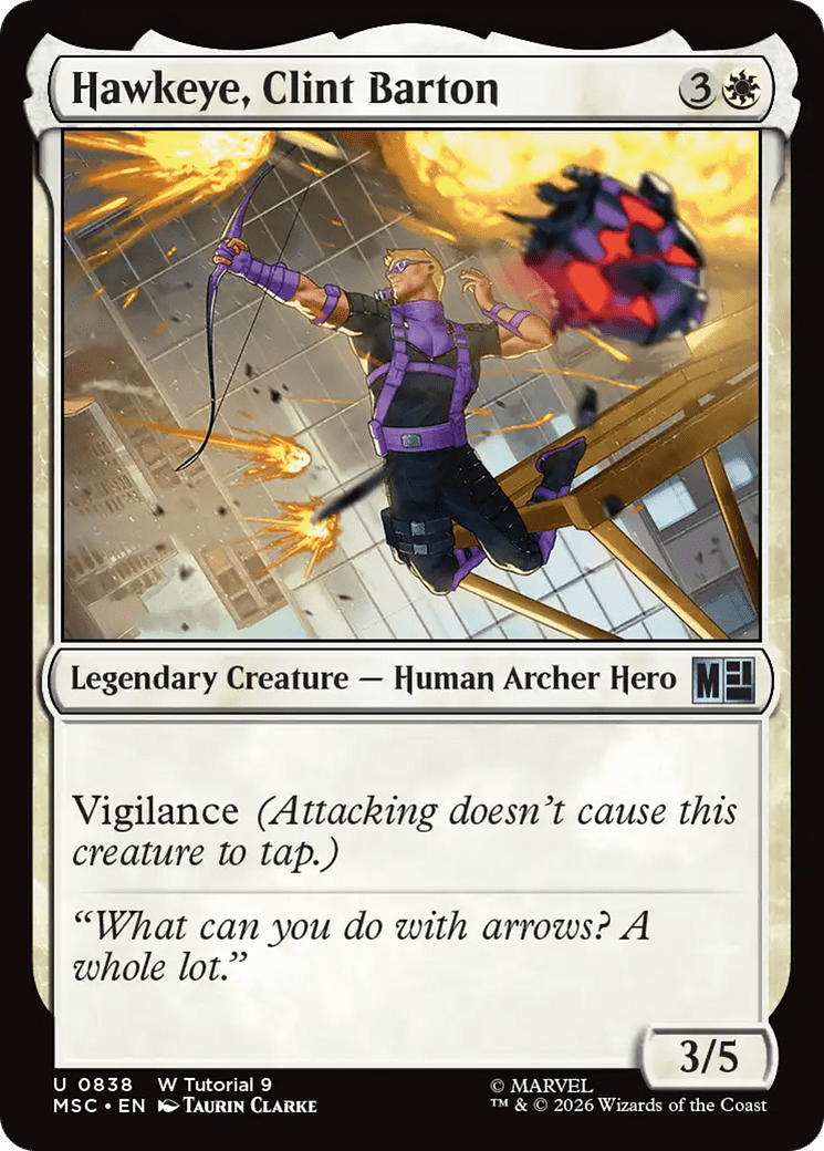Hawkeye, Clint Barton (0838) [Marvel Super Heroes Commander] MTG Single Magic: The Gathering  | Multizone: Comics And Games