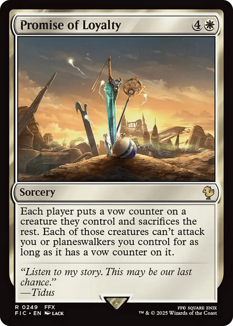 Promise of Loyalty [FINAL FANTASY Commander] MTG Single Magic: The Gathering  | Multizone: Comics And Games