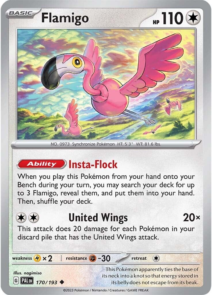 Flamigo (170/193) [Scarlet & Violet: Paldea Evolved] Pokemon Single Pokémon  | Multizone: Comics And Games