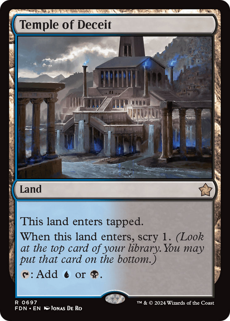 Temple of Deceit [Foundations] MTG Single Magic: The Gathering  | Multizone: Comics And Games
