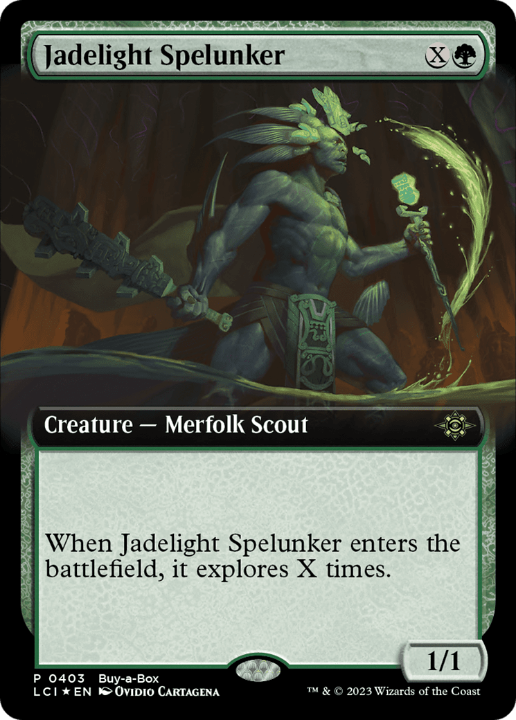 Jadelight Spelunker (Extended Art) (Buy-A-Box) [The Lost Caverns of Ixalan Promos] MTG Single Magic: The Gathering  | Multizone: Comics And Games