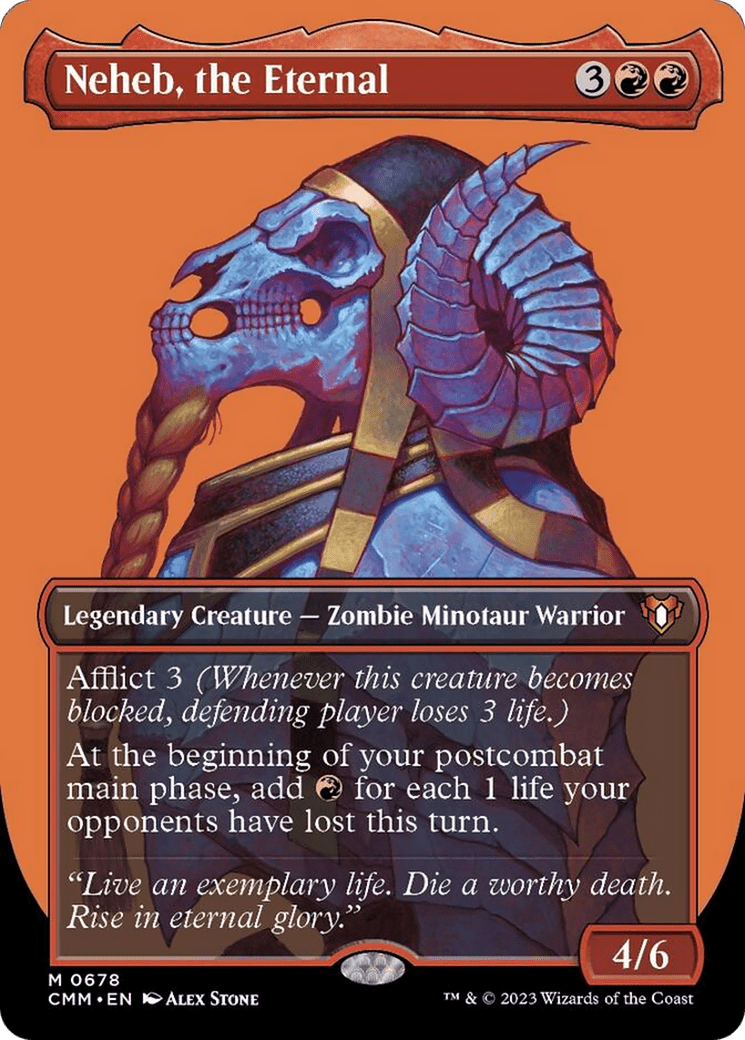 Neheb, the Eternal (Borderless Profile) [Commander Masters] MTG Single Magic: The Gathering  | Multizone: Comics And Games