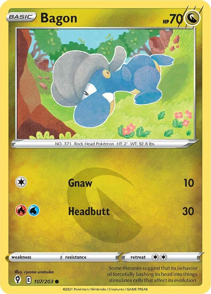 Bagon (107/203) [Sword & Shield: Evolving Skies] Pokemon Single Pokémon  | Multizone: Comics And Games