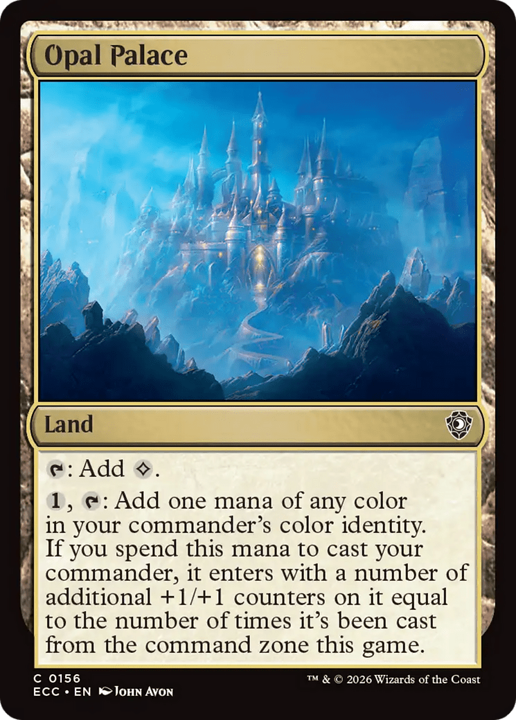 Opal Palace [Lorwyn Eclipsed Commander] MTG Single Magic: The Gathering  | Multizone: Comics And Games
