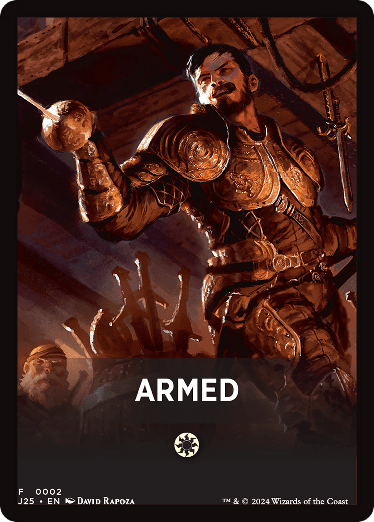 Armed Theme Card [Foundations Jumpstart Front Cards] MTG Single Magic: The Gathering  | Multizone: Comics And Games