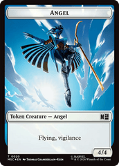 Angel (020) // Vibranium (031) Double-Sided Token (Surge Foil) [Marvel Super Heroes Commander Tokens] MTG Single Magic: The Gathering  | Multizone: Comics And Games