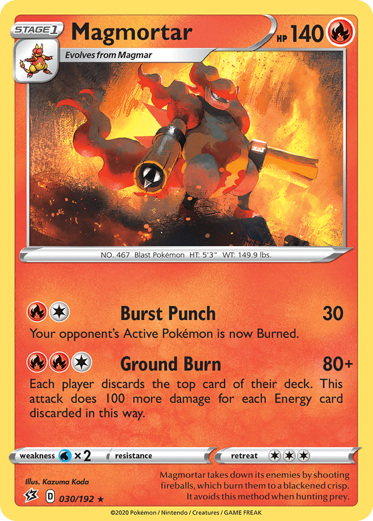 Magmortar (030/192) [Sword & Shield: Rebel Clash] Pokemon Single Pokémon  | Multizone: Comics And Games