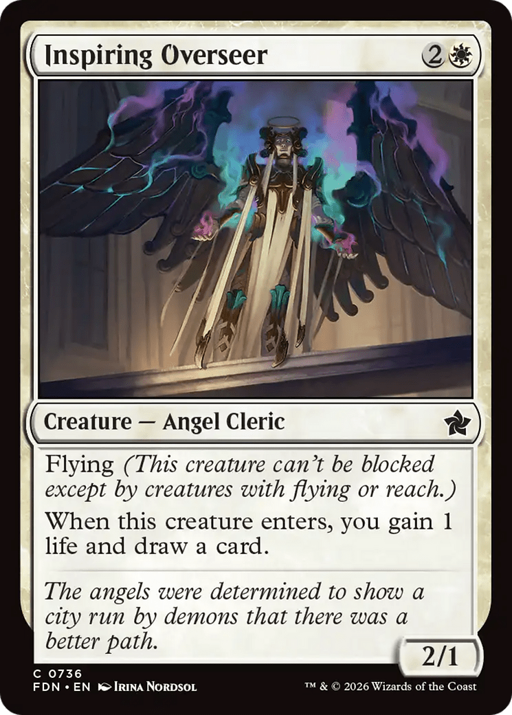 Inspiring Overseer (0736) [Foundations] MTG Single Magic: The Gathering  | Multizone: Comics And Games