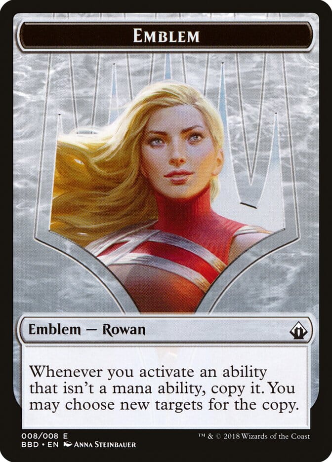 Rowan Kenrith Emblem [Battlebond Tokens] MTG Single Magic: The Gathering  | Multizone: Comics And Games