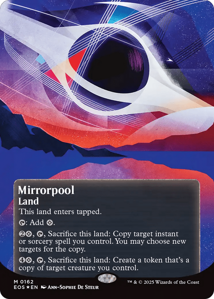 Mirrorpool (0162) (Borderless) (Galaxy Foil) [Edge of Eternities: Stellar Sights] MTG Single Magic: The Gathering  | Multizone: Comics And Games