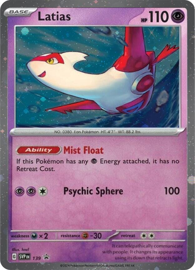 Latias (SVP139) (Cosmo Holo) [Scarlet & Violet: Black Star Promos] Pokemon Single Pokémon  | Multizone: Comics And Games