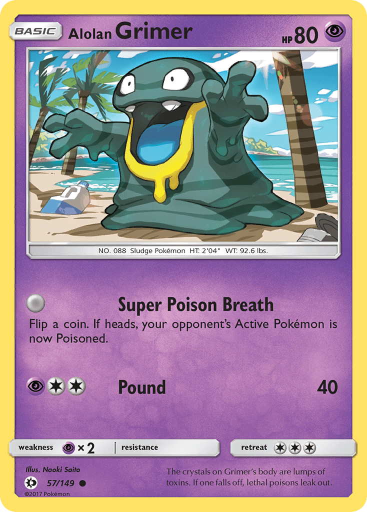 Alolan Grimer (57/149) [Sun & Moon: Base Set] Pokemon Single Pokémon  | Multizone: Comics And Games