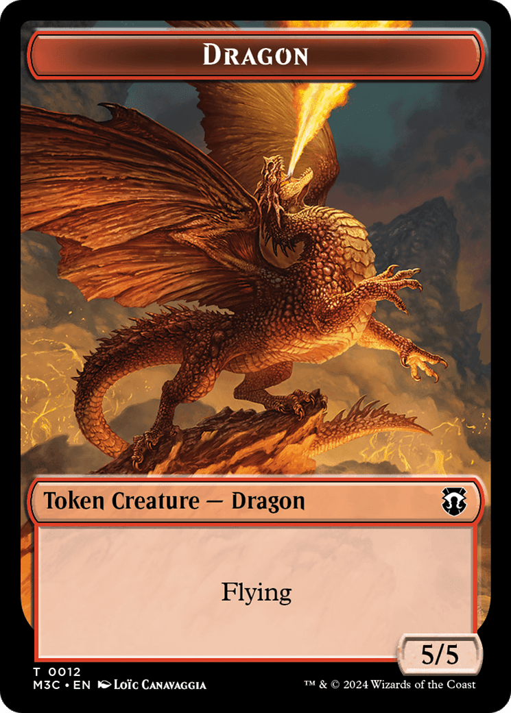 Dragon // Shapeshifter (0008) Double-Sided Token [Modern Horizons 3 Commander Tokens] MTG Single Magic: The Gathering  | Multizone: Comics And Games