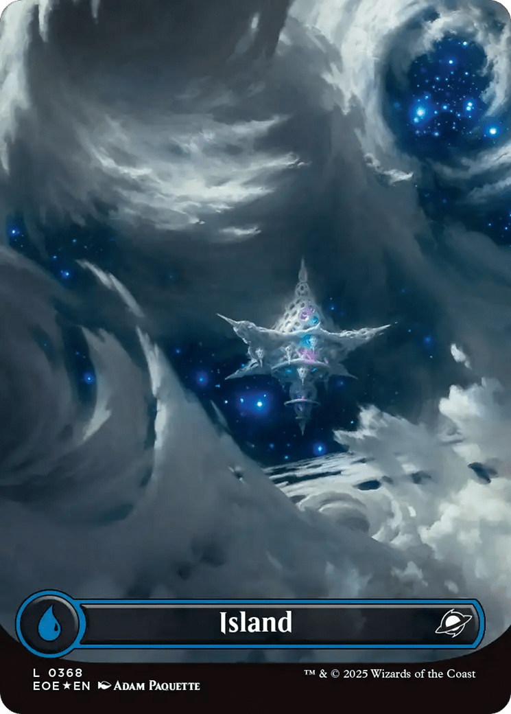Island (0368) (Borderless) (Galaxy Foil) [Edge of Eternities] MTG Single Magic: The Gathering  | Multizone: Comics And Games