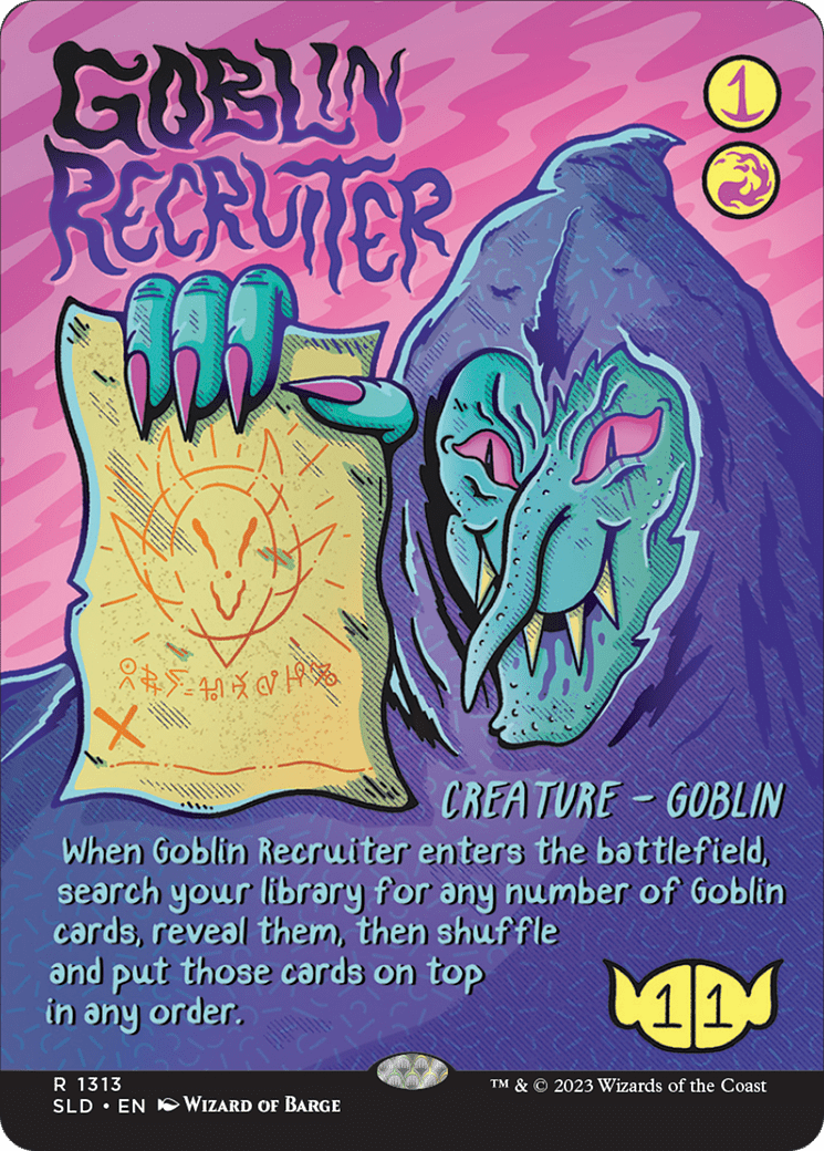 Goblin Recruiter [Secret Lair Drop Series] MTG Single Magic: The Gathering  | Multizone: Comics And Games