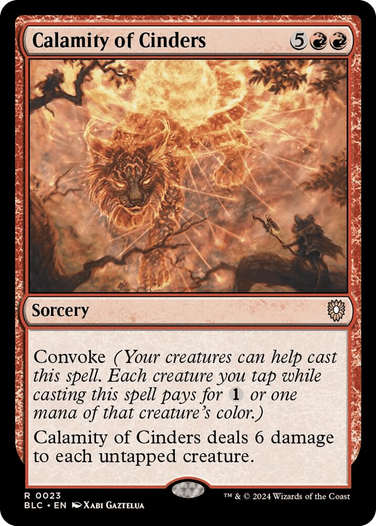 Calamity of Cinders [Bloomburrow Commander] MTG Single Magic: The Gathering  | Multizone: Comics And Games