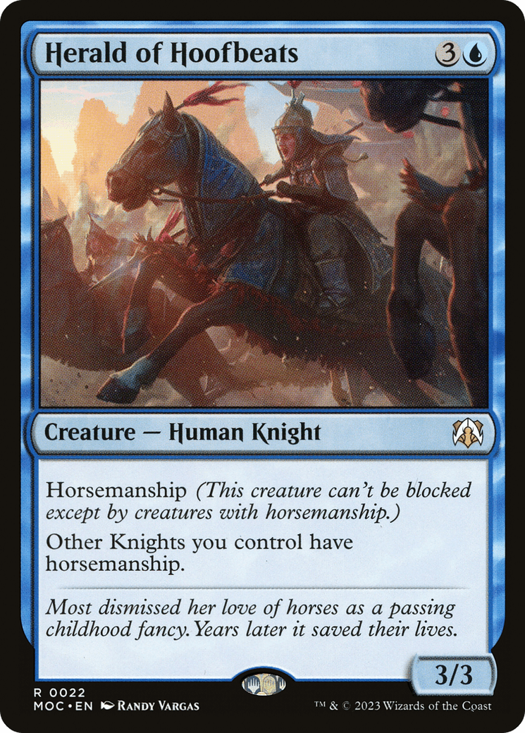 Herald of Hoofbeats [March of the Machine Commander] MTG Single Magic: The Gathering  | Multizone: Comics And Games