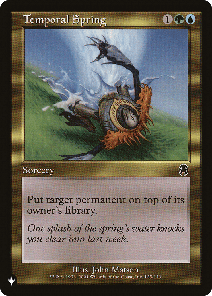 Temporal Spring [The List] MTG Single Magic: The Gathering  | Multizone: Comics And Games