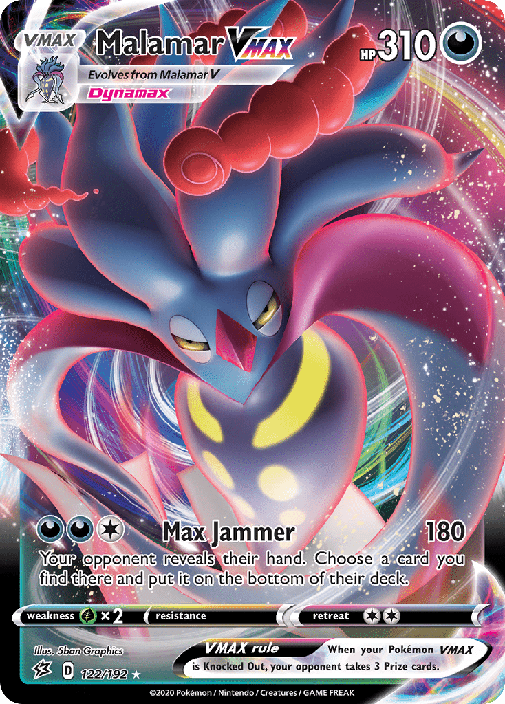 Malamar VMAX (122/192) [Sword & Shield: Rebel Clash] Pokemon Single Pokémon  | Multizone: Comics And Games