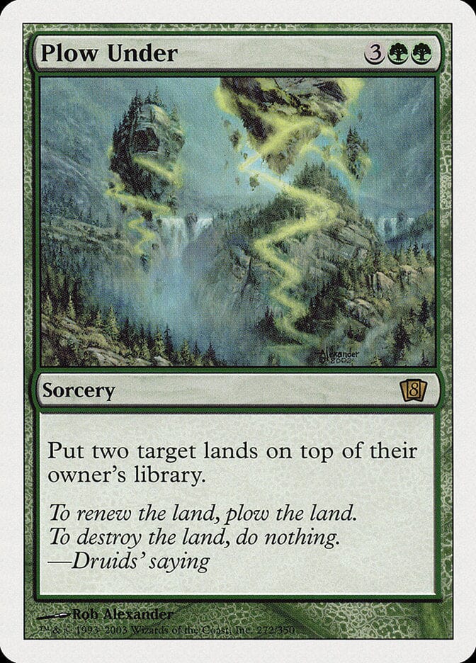 Plow Under (8th Edition) [Oversize Cards] MTG Single Magic: The Gathering  | Multizone: Comics And Games