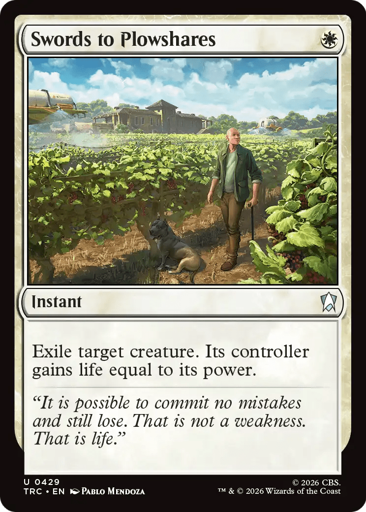 Swords to Plowshares [Star Trek Commander] MTG Single Magic: The Gathering  | Multizone: Comics And Games