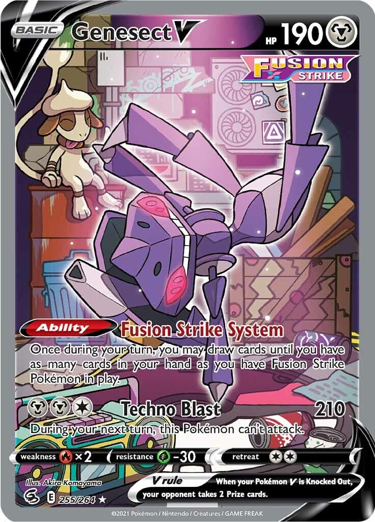 Genesect V (255/264) [Sword & Shield: Fusion Strike] Pokemon Single Pokémon  | Multizone: Comics And Games