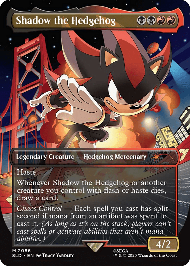 Shadow the Hedgehog (Rainbow Foil) [Secret Lair Drop Series] MTG Single Magic: The Gathering  | Multizone: Comics And Games